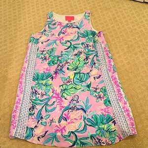 Lilly Pulitzer Pink Tropical Floral Shift Dress